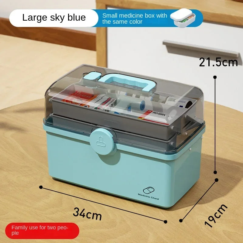 1Pcs Large Capacity Medicine Box, Household Medicine Storage, Multi-layer Classification Household Medicine Box