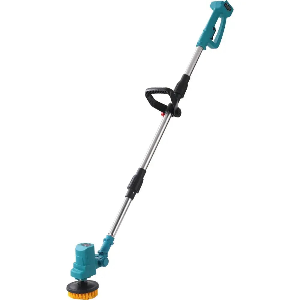 Cordless Cleaning Brush Multi-Surface Adjustable Speed 60dB Quiet Interchangeable Brush Heads for Kitchen Bathroom, No battery