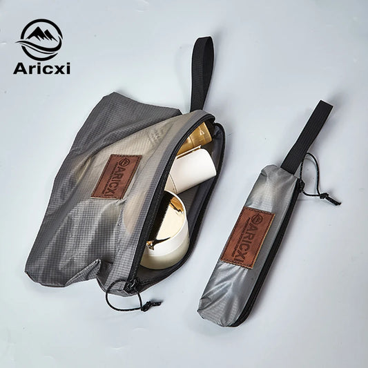 Arcixi Japanese-Style Organizer Pouch - 15D Silicone-Coated Nylon for Travel, Camping & Daily Essentials