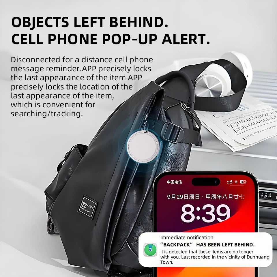 Portable Personal GPS Locator on Find my APP Searching Position Identification and Loss Prevention Alarm Locator