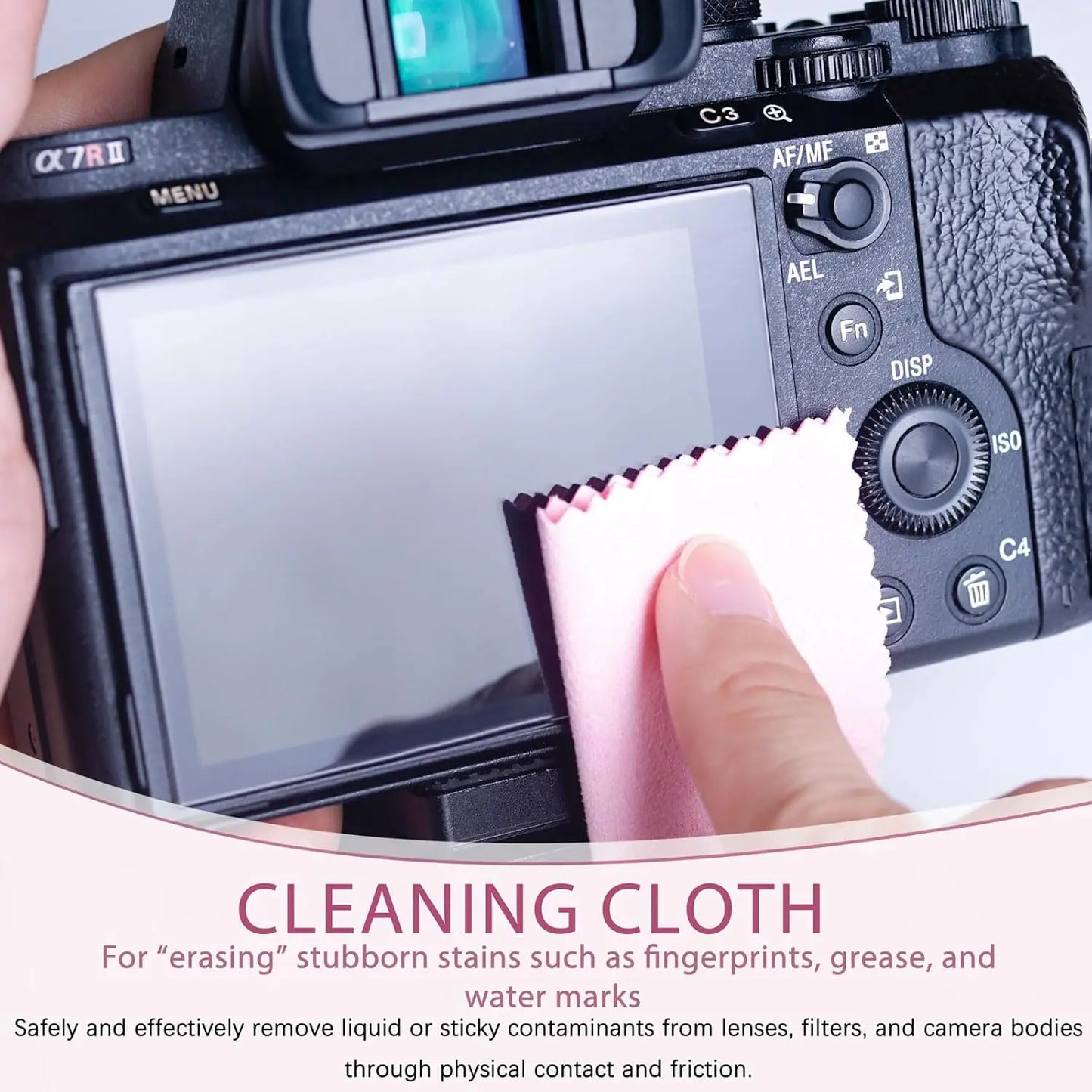 Camera Cleaning Kit, Professional Lens & Sensor Cleaner for DSLR Mirrorless, with Lens Pen, Air Blower, Brush, Cleaning Solution