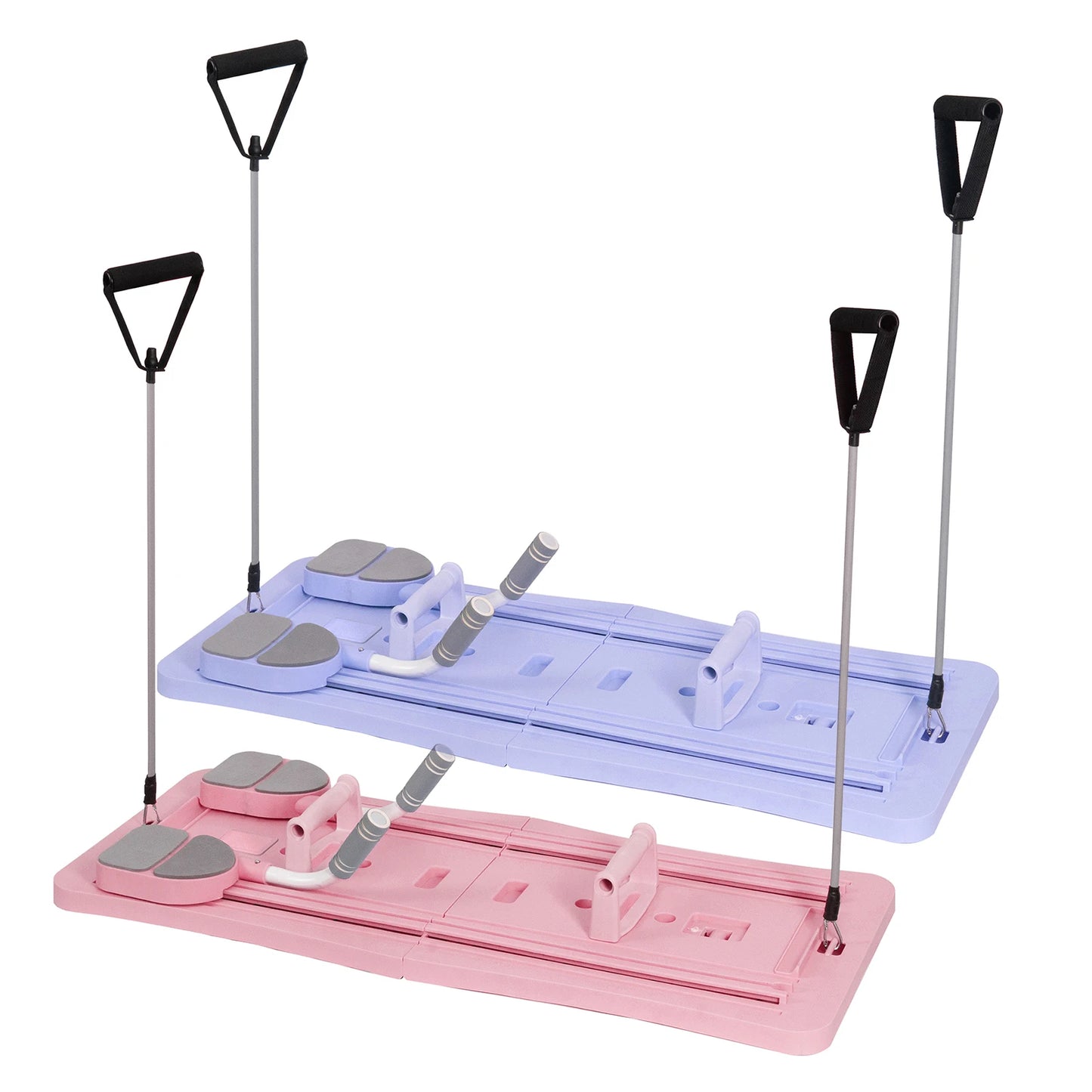 At Home Pilates Board Foldable 4-in-1 Exercise Ab Wheel Roller Exercise Equipment