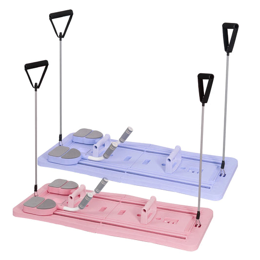 At Home Pilates Board Foldable 4-in-1 Exercise Ab Wheel Roller Exercise Equipment