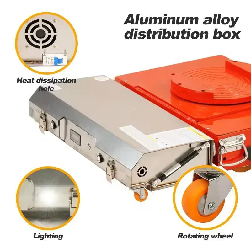 10-60T Heavy-Duty Electric Tank Machinery Skate Dolly Wheel Shifter Handling Tool Efficient Heavy Load Moving Equipment