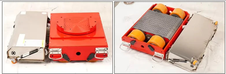 10-60T Heavy-Duty Electric Tank Machinery Skate Dolly Wheel Shifter Handling Tool Efficient Heavy Load Moving Equipment