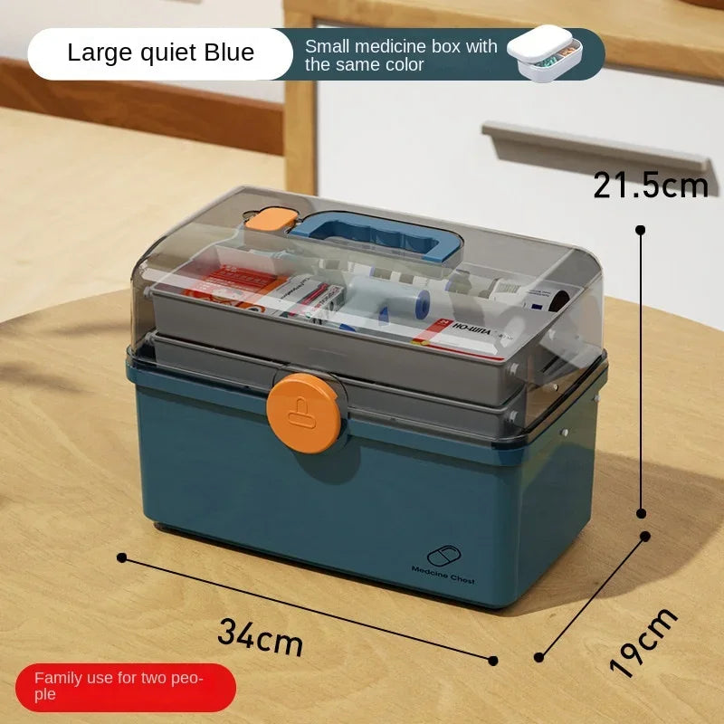 1Pcs Large Capacity Medicine Box, Household Medicine Storage, Multi-layer Classification Household Medicine Box