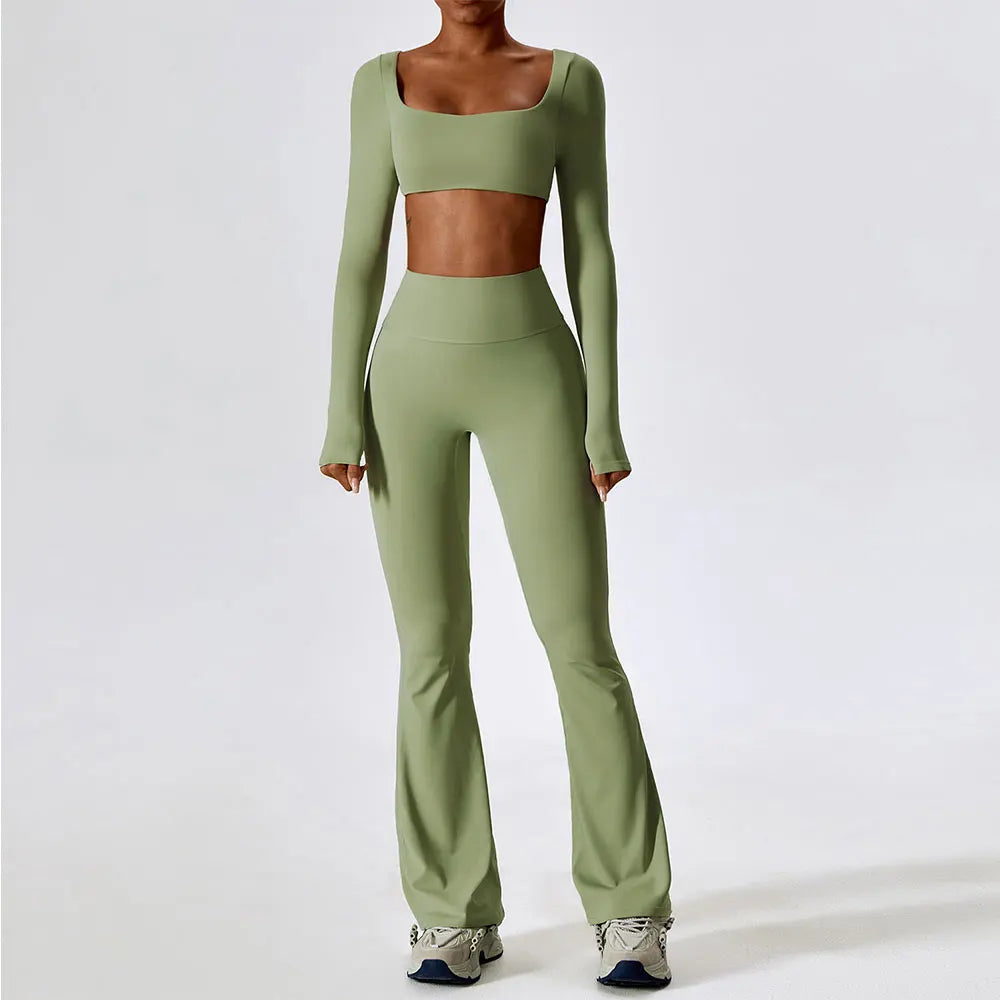 Yoga Set 2PCS Seamless Women Sportswear Workout Clothes Athletic Wear Gym