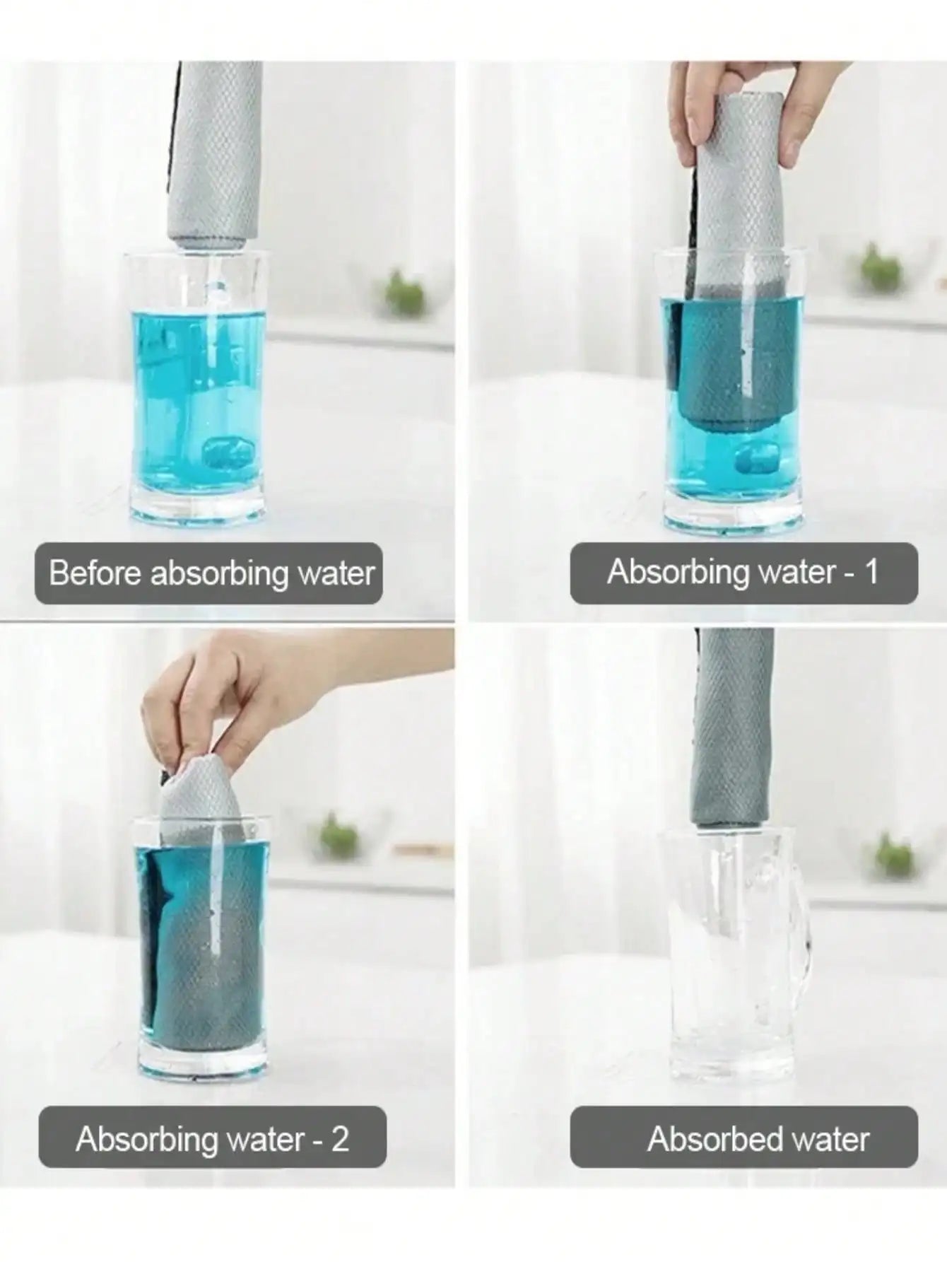 5/10PCS Microfiber Glass Cleaning Cloth Lint Free Quickly Clean Windows, Glasses, Windshields, Mirrors, Stainless Steel