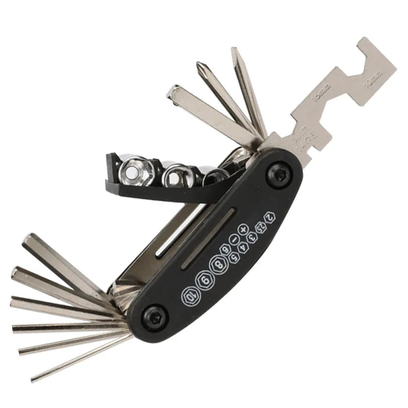 Multi Fuctional Tool 16 in 1 - Bike Tool Kit - Repair Kit for Bike, Mountainbike, E-Bike - Bicycle Mutli Set