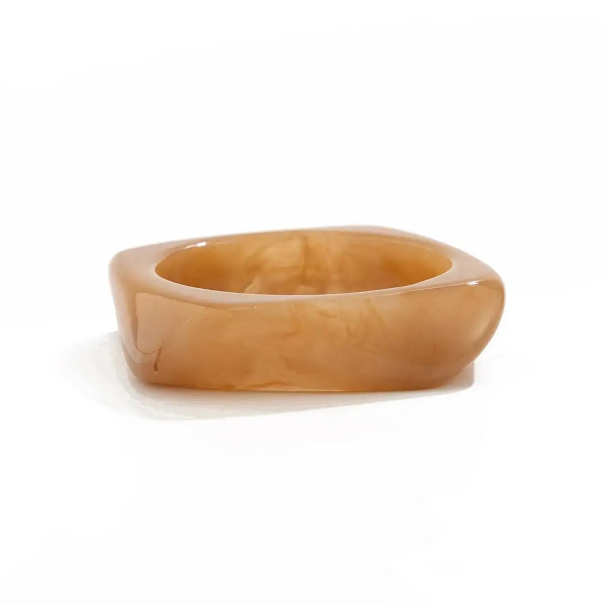 IngeSight.Z Vintage Irregular Geometric Resin Wide Bangles Bracelet for Women Hip Hop Punk Chunky Metal Bangles Trendy Jewelry