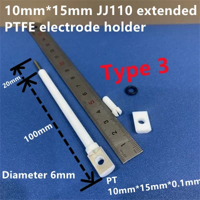 JJ110 PTFE Plated Multifuction Electrode Holder Pt Platinum Plate Counter Auxiliary Electrode Holder for PT-X lab