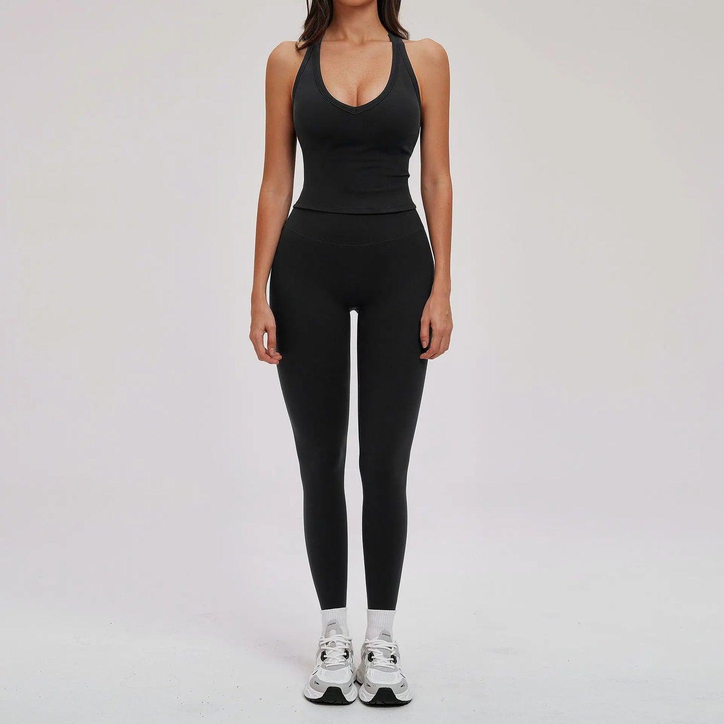 Yoga Set for Women 2026 Beauty Back Tight-Fitting Versatile Yoga Outfit Outdoor Running Sports Set