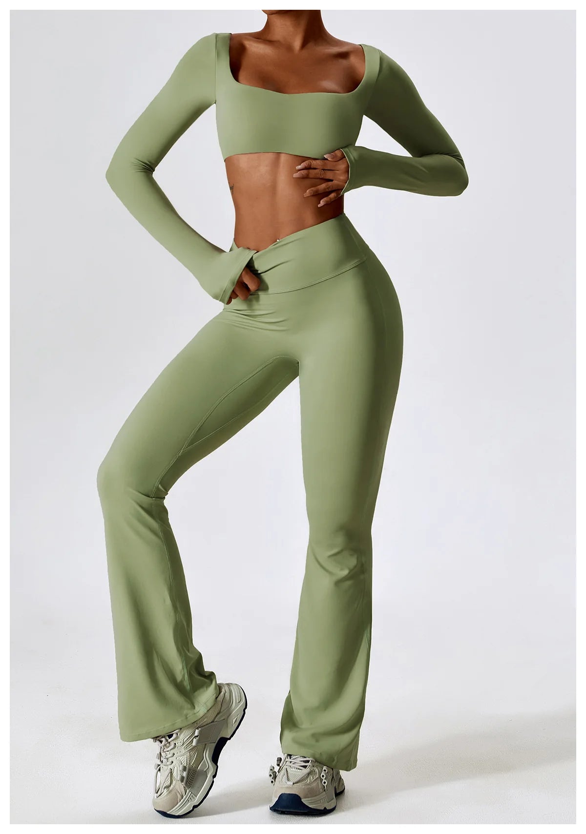 Yoga Set 2PCS Seamless Women Sportswear Workout Clothes Athletic Wear Gym