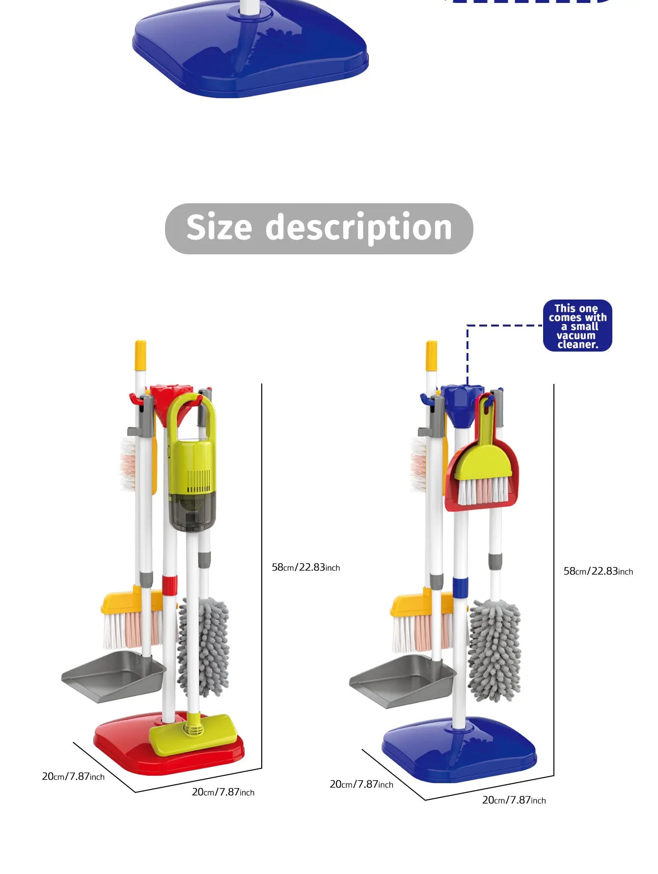Children's simulation cleaning toys Cleaning vacuum cleaner dustpan tool set