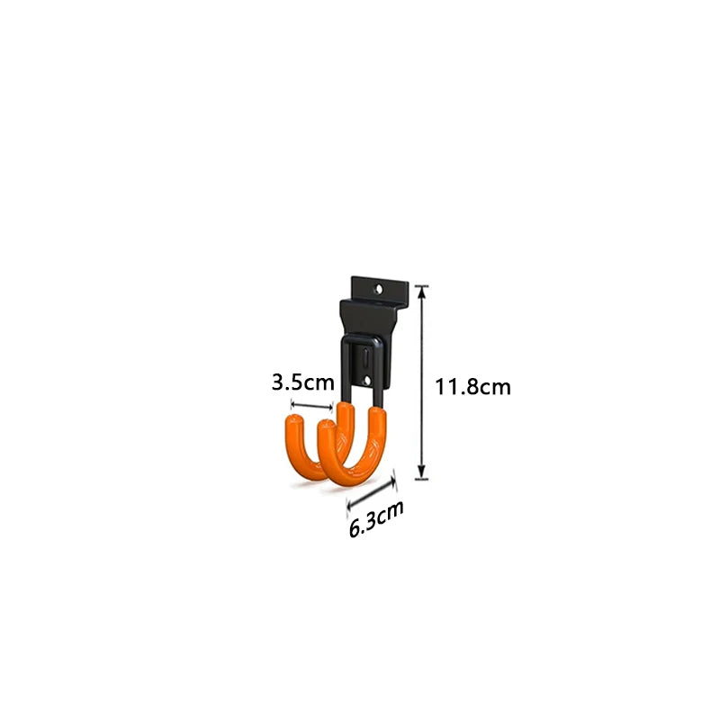 Heavy Duty Metal  Garage Storage Hooks  Wall Mount Non-Slip Coating For Storage For  Bikes  Power Tools Garden  Equipment