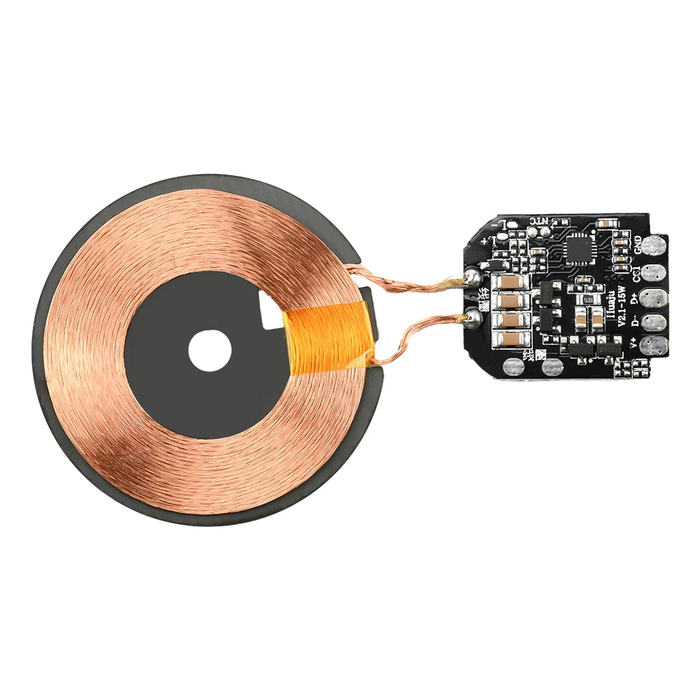 15W Wireless Charging Module Transmitter PCBA Wireless Charger Motherboard Magnetic Wireless Charging Motherboard + Coil