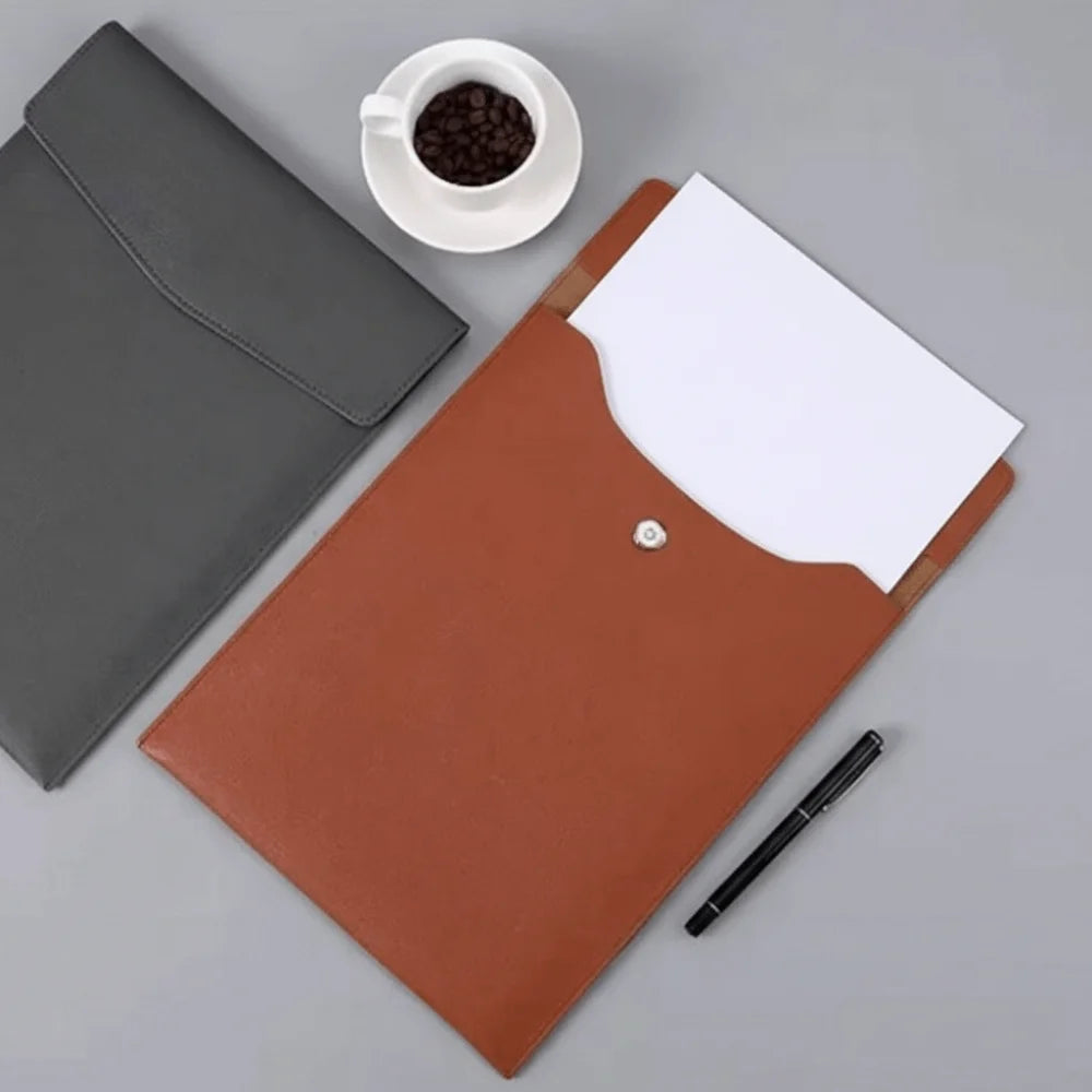 Storage Bag Simple A4 File Folder Large Capacity Waterproof Document Bag Portable Vertical Paper Organizer Contract Storage