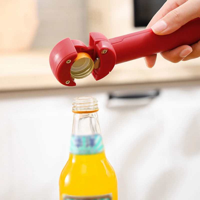 Jar Opener Bottle Opener Multifuction Retractable Magnetic Can Opener Kitchen Gadgets for Weak Hands and Seniors with Arthritis