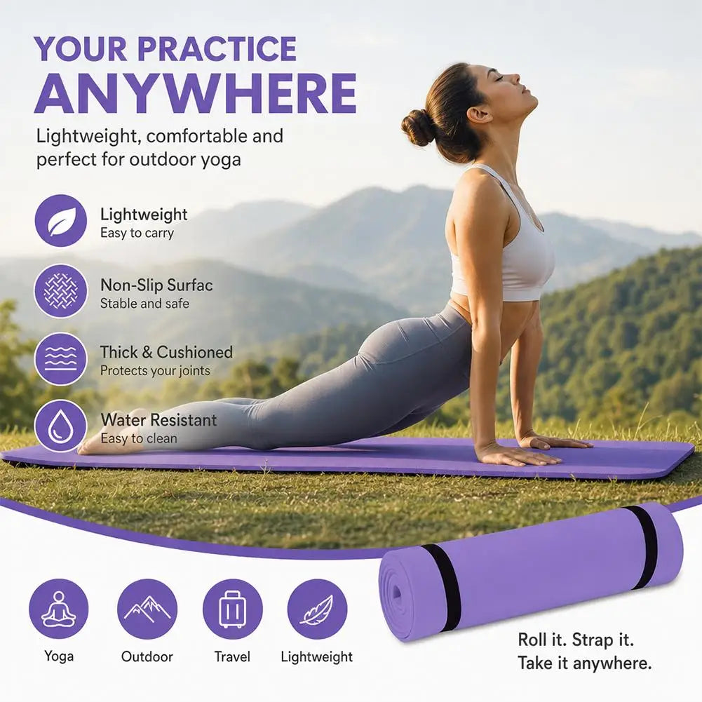 Nonslip Exercise Fitness Pilates Mat Exercise Body Building Blanket Sports Fitness Mat Gymnastics Mat Fitness Equipment