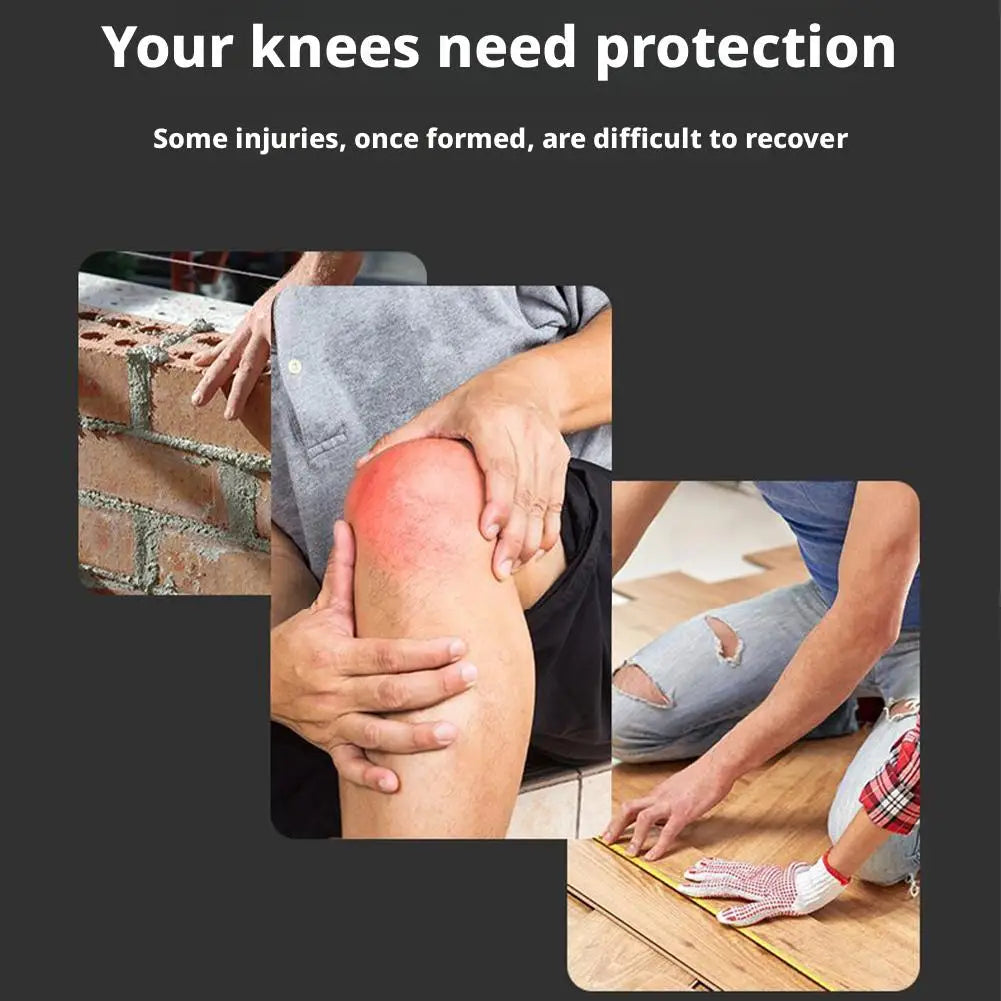 1pair Knee Protection Pad Labor Insurance Garden Knee Pads Thickened Wear-Resistant Knee Protectors with Adjustable Straps
