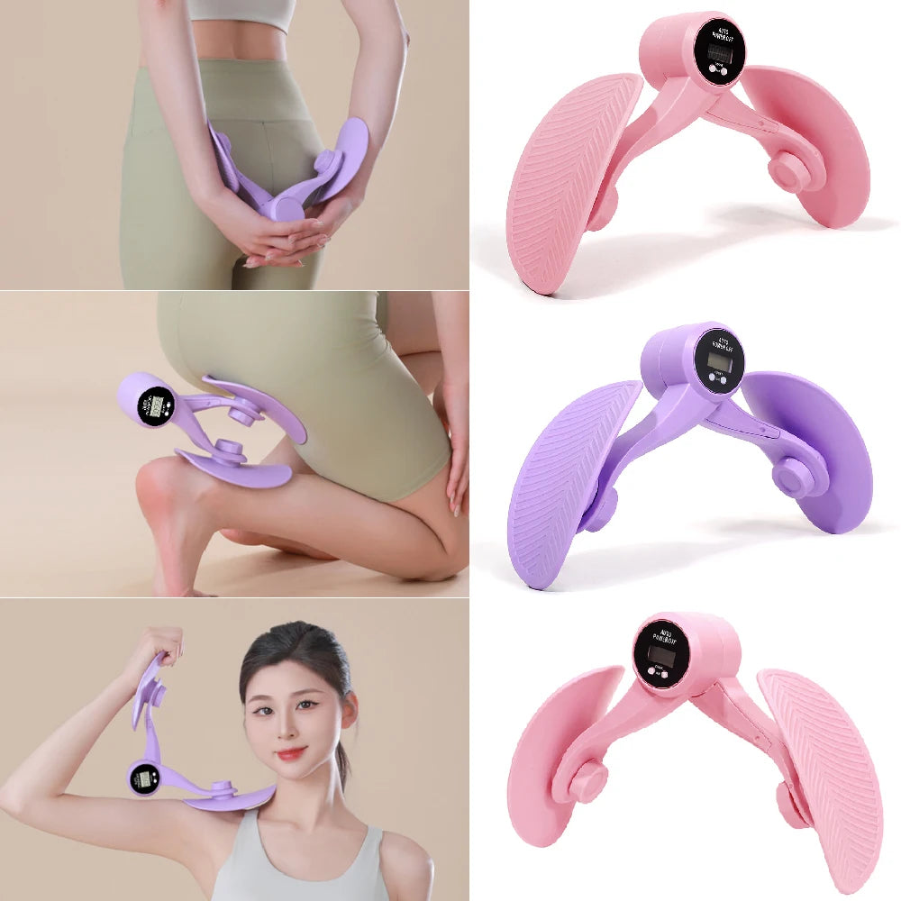 Portable Sit-On Fitness Device with Built-in Counter, Ideal for Pelvic Lifts, Thigh Sculpting and Balance Training