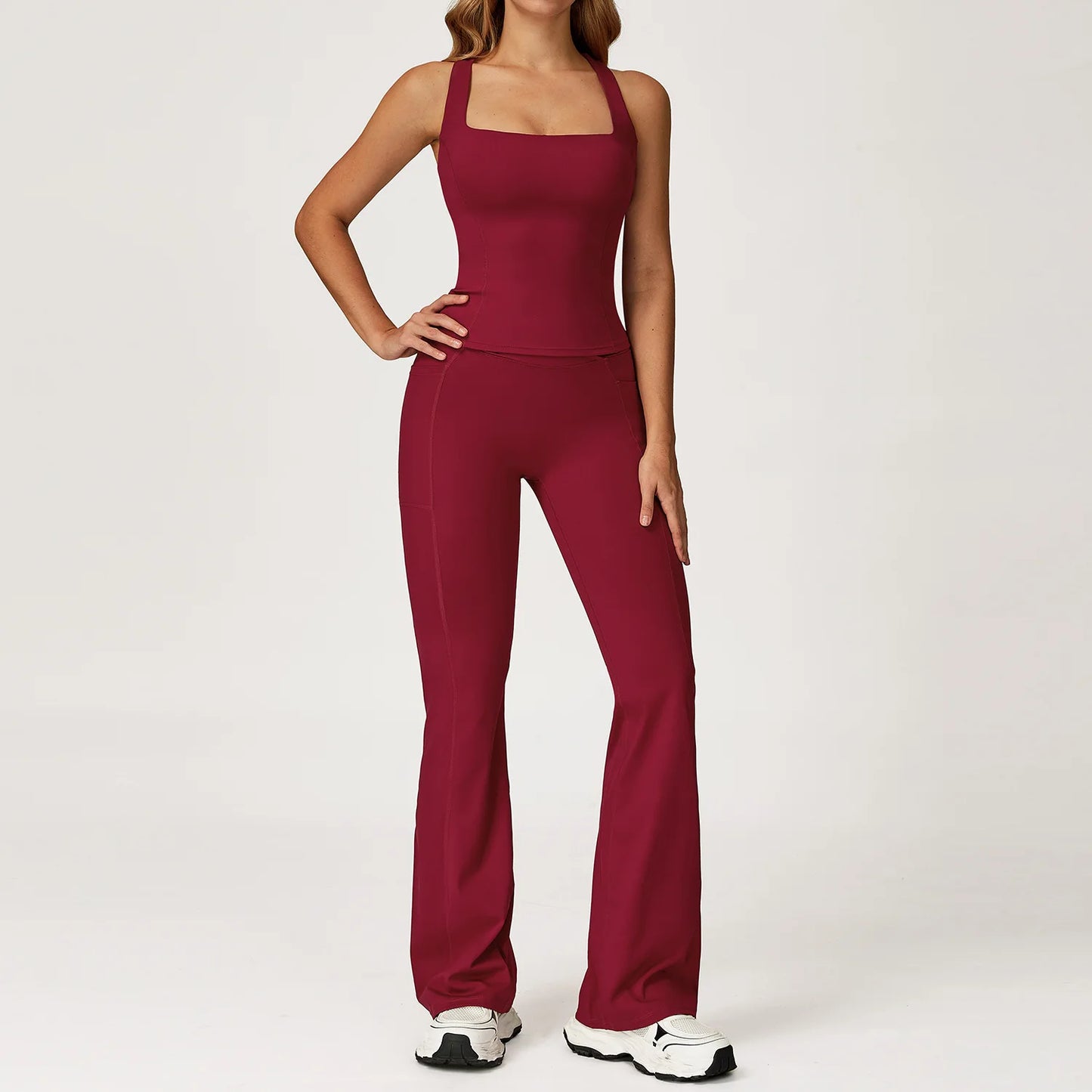 2PCS Yoga Set Gym Clothes Workout Sportswear Yoga Suits Women Tracksuits Fitness Outfits Sports Bra Gym Leggings