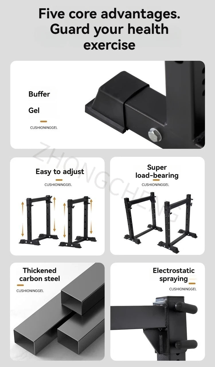 Barbell Bench Press Protection Bar Squat Frame Protection Bar Weight Lifting Bed Safety Arm Accessories Fitness Equipment