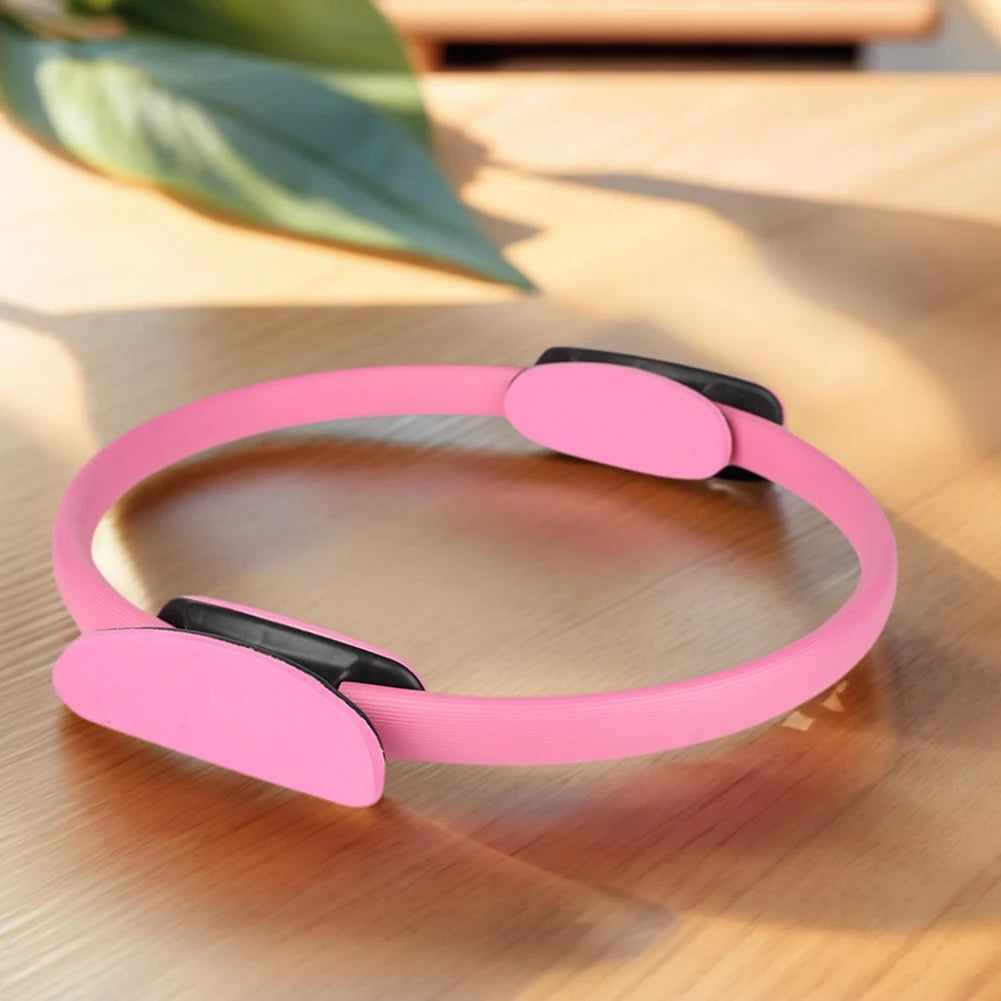 Pilates Ring Fitness Circle with Non Slip Handles Flexible Resistance Exercise Equipment for Toning Inner & Outer Thighs