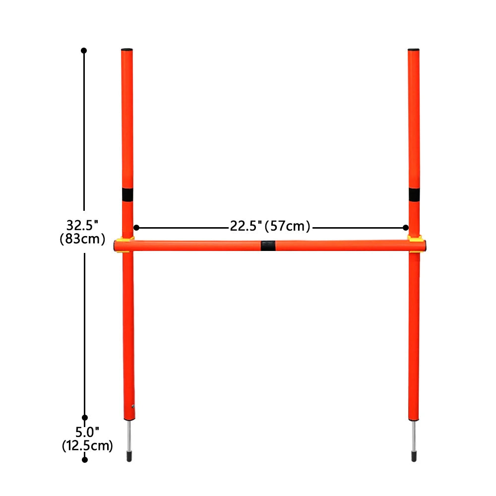 Dog Agility Training Equipment Portable Dog Jumping Tool Outdoor Dogs Running Stake Sports Stakes Pole Pet Agility Equipment Set