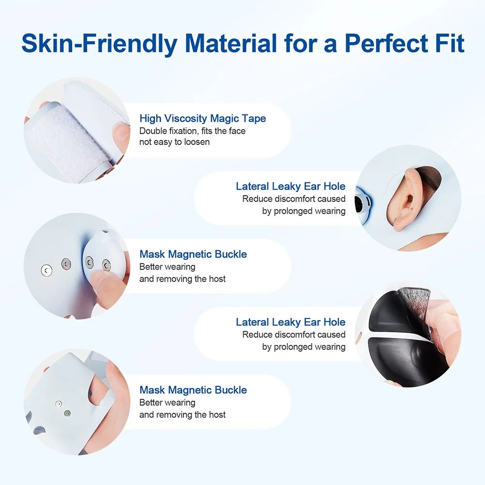 Electric Face Slimming Bandage V Line Chin Strap Facial Shaping Massager Edema Removal Mask V Line Lift Up Belt