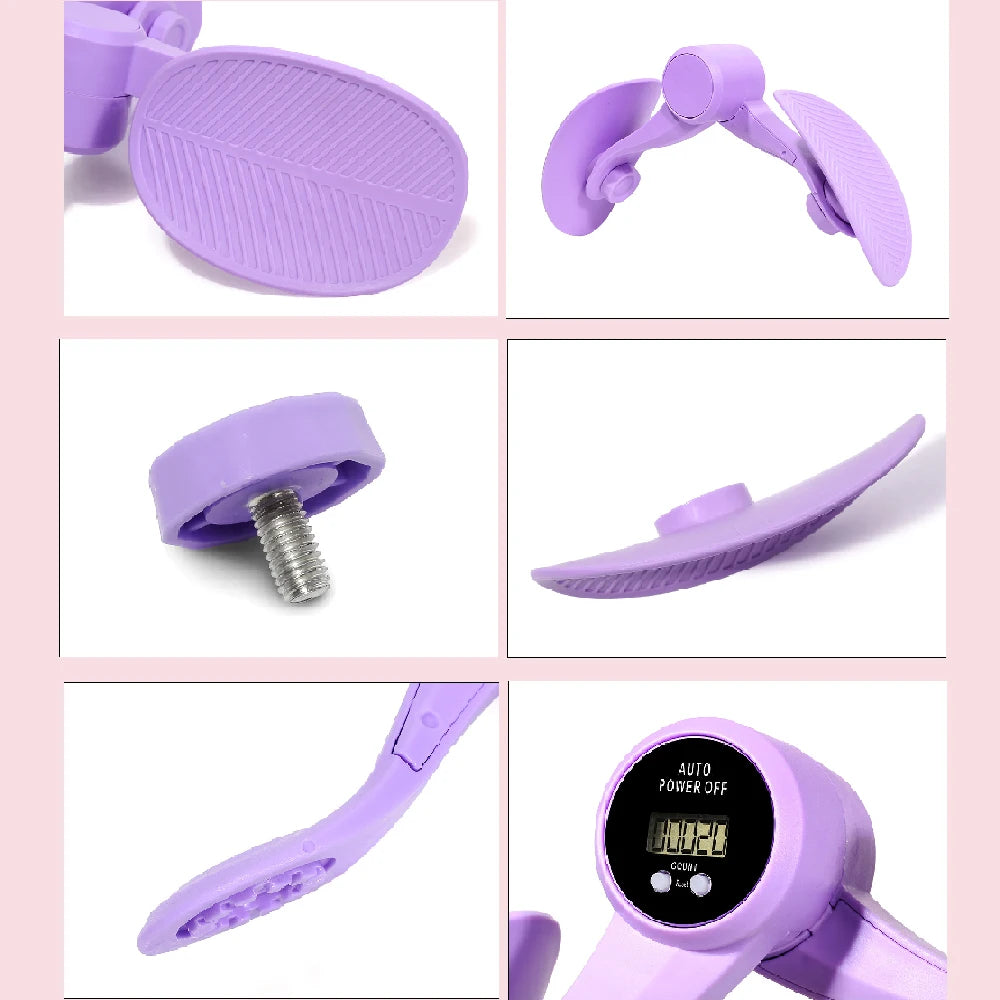 Portable Sit-On Fitness Device with Built-in Counter, Ideal for Pelvic Lifts, Thigh Sculpting and Balance Training
