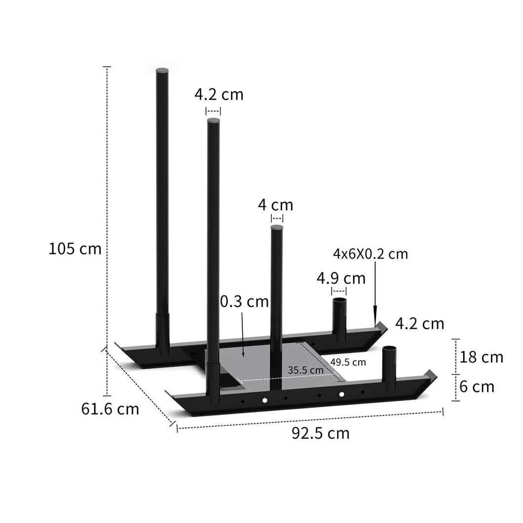 Gym Pull Sled For Weight Training Fitness Strength Sled To Improve Athletic Speed Sports & Entertainment Product