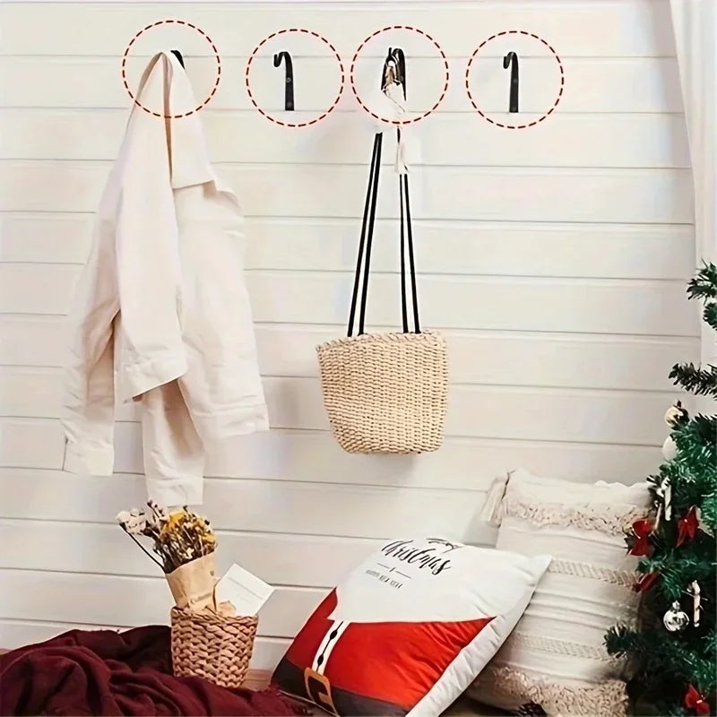 Home Improvement Metal J-shaped Wrought Iron Hooks, Painting Flower Baskets, Clothes Accessories