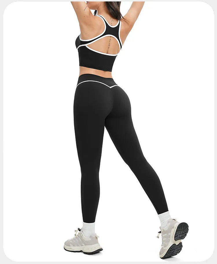 Yoga Set 2 PCS Sports Set Workout Outfits Women's Sportswear Fitness Gym Tracksuit