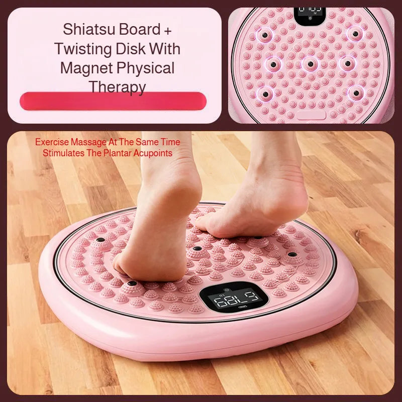 Multifunctional Exercise Waist Twisting Foot Massage Waist Torsion Disc Fitness Equipment slimming Digital Display Twisting Disc
