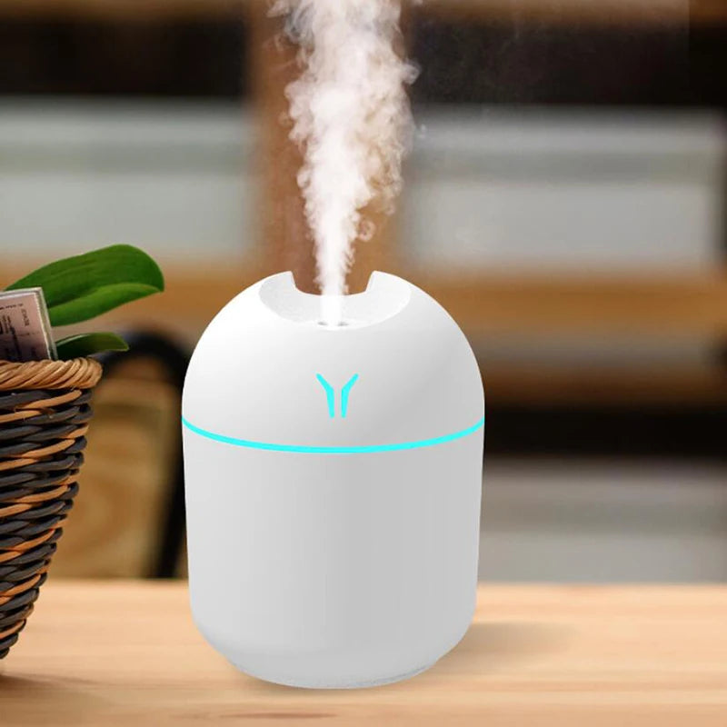 250ML USB Mini Air Humidifier Aroma Essential Oil Diffuser For Home Car Ultrasonic Mute Mist Maker