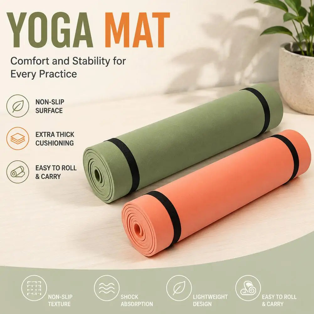 Nonslip Exercise Fitness Pilates Mat Exercise Body Building Blanket Sports Fitness Mat Gymnastics Mat Fitness Equipment