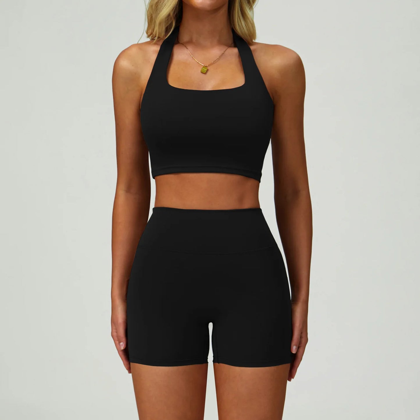 2 PCS Sportswear Women Yoga Set Gym Clothes Athletic Wear Yoga Suits Fitness Set Tracksuits Sports Bra Long Sleeve Gym Leggings