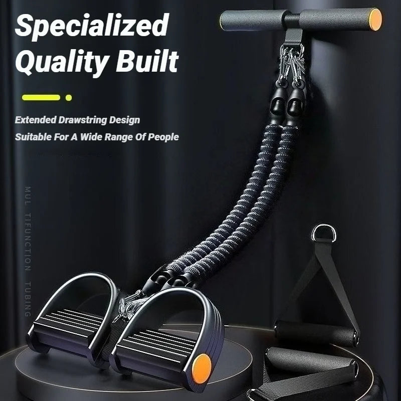 Multifunctional Men's Fitness Pedal Tensioner Home Workout Equipment for Back Abdomen Muscle Training Pull