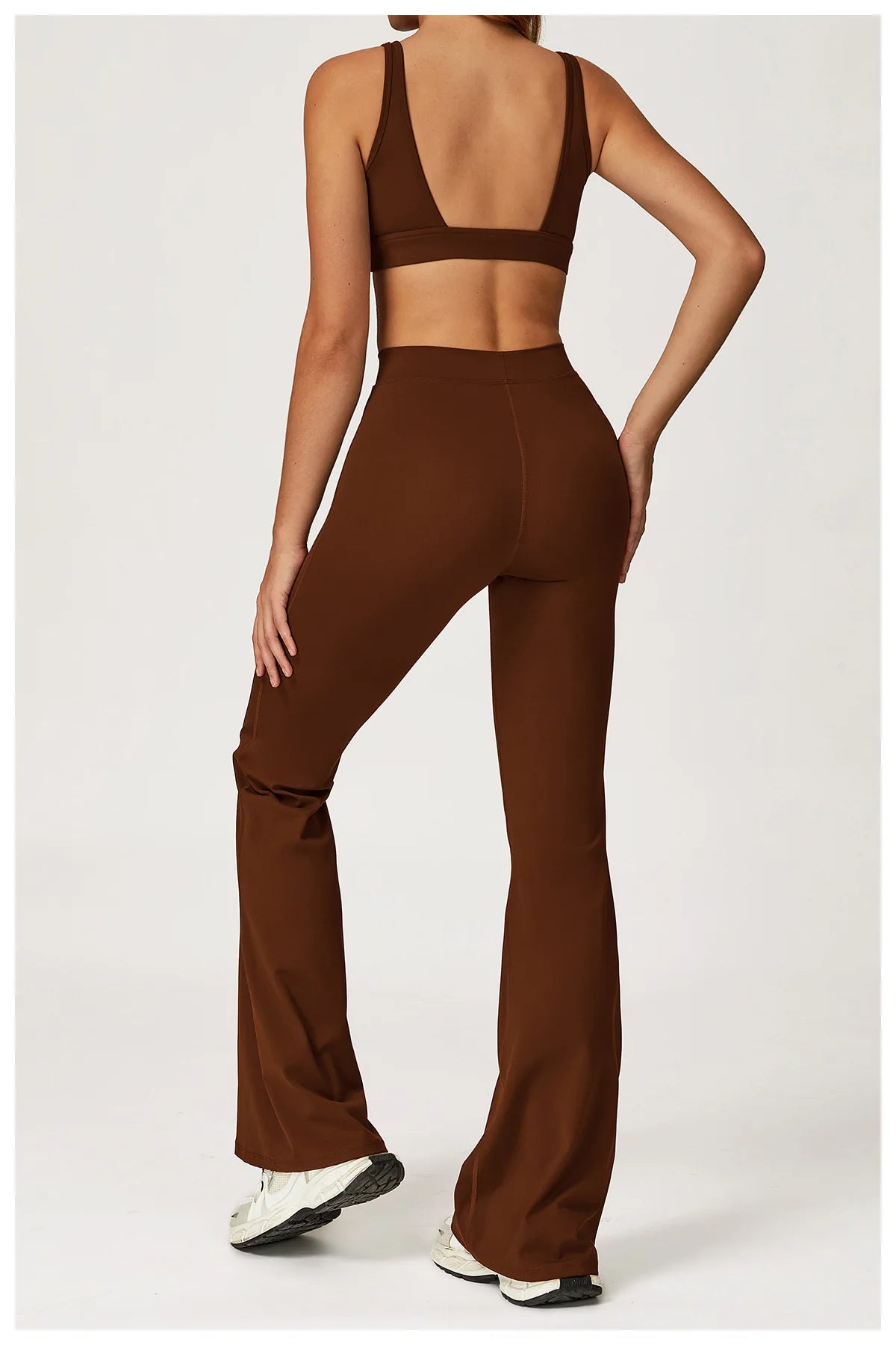 Yoga Set 2 Pieces Gym Clothes Yoga Outfits For Women Tracksuits Workout Long Sleeved Fitness Set Sport Bra Crop Top Gym Leggings