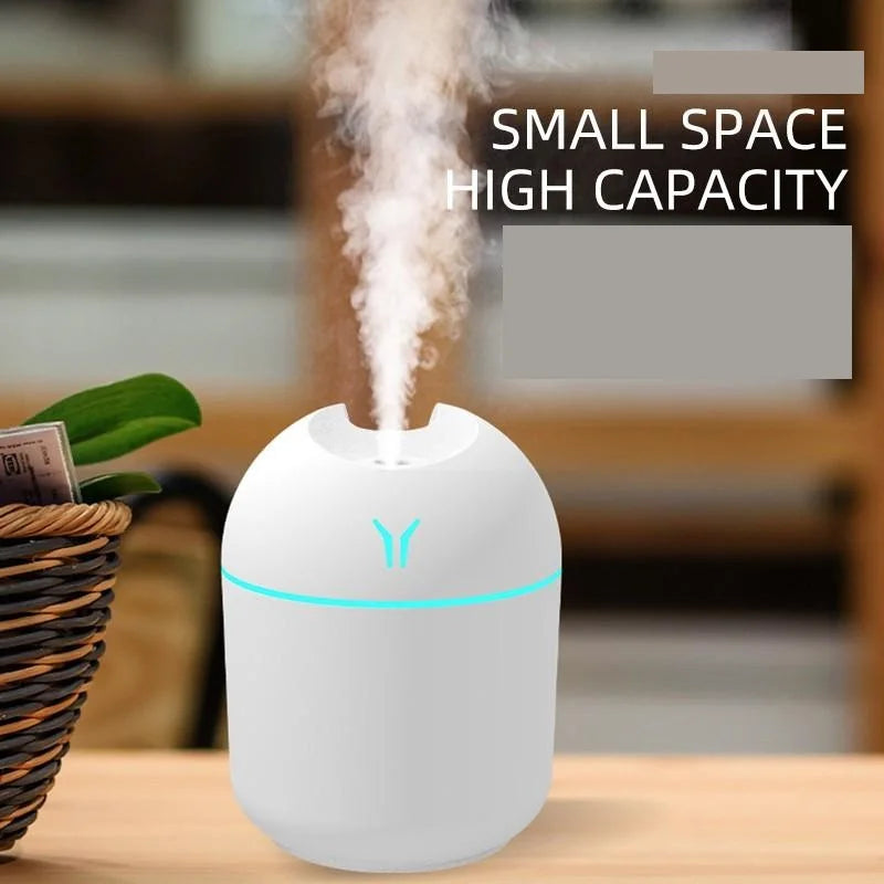 250ML USB Mini Air Humidifier Aroma Essential Oil Diffuser For Home Car Ultrasonic Mute Mist Maker