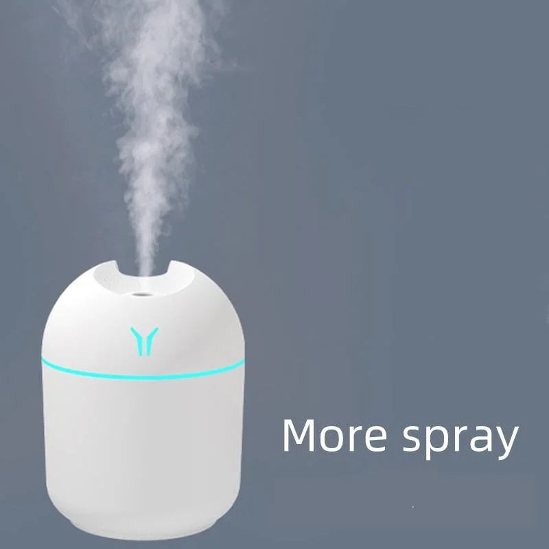 250ML USB Mini Air Humidifier Aroma Essential Oil Diffuser For Home Car Ultrasonic Mute Mist Maker