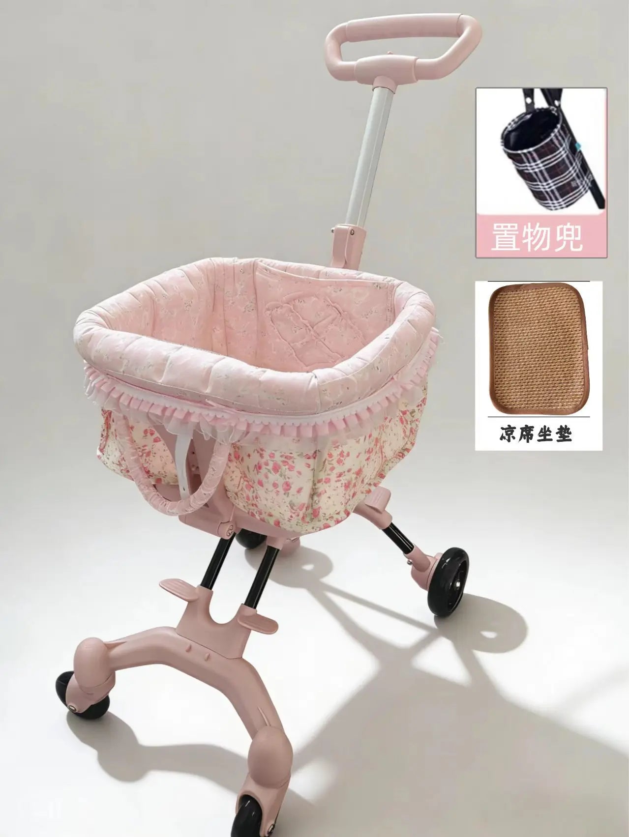 Pet cart, light cart, compact, foldable, small to go out