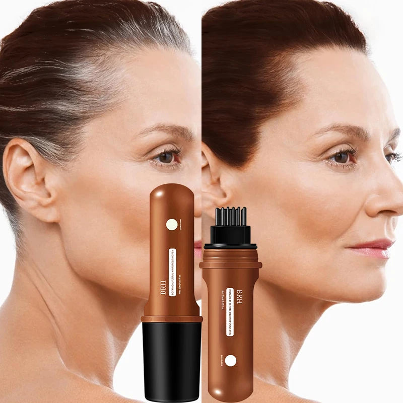 Compact Hair Dye Pen - Easy to Carry,Emergency Touch Up,Quickly Covers White Hair,Natural Hair Color,Moisturizing And Nourishing