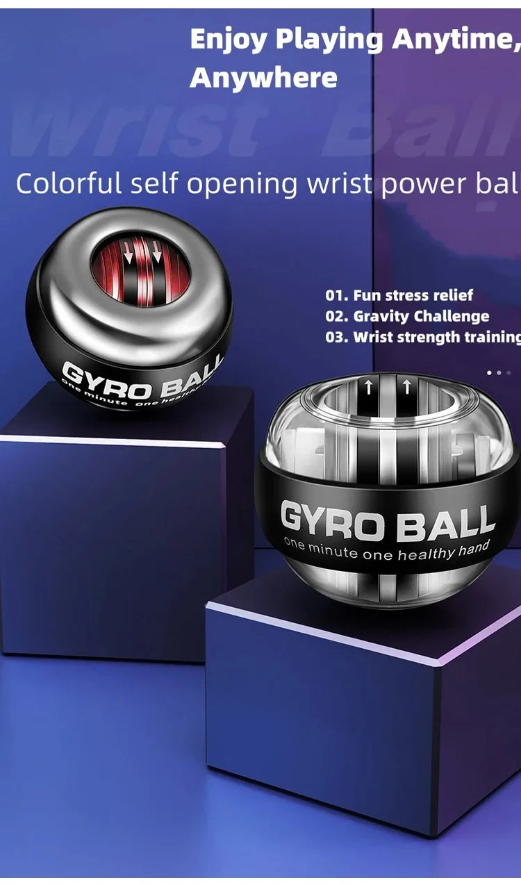Powerball Forearm Exerciser Muscle Fitness Equipment Gyroscope Power Ball Gyro Wrist Booster Trainer Hand Exercise