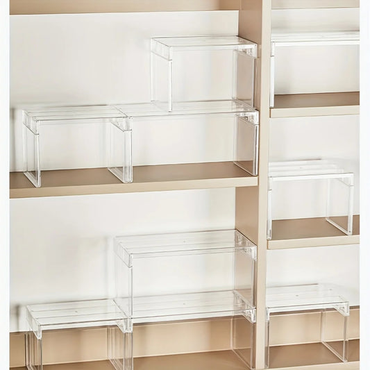 1 layered shelf, refrigerator storage shelf, kitchen storage shelf, toy figurine storage shelf, cosmetics layered storage shelf