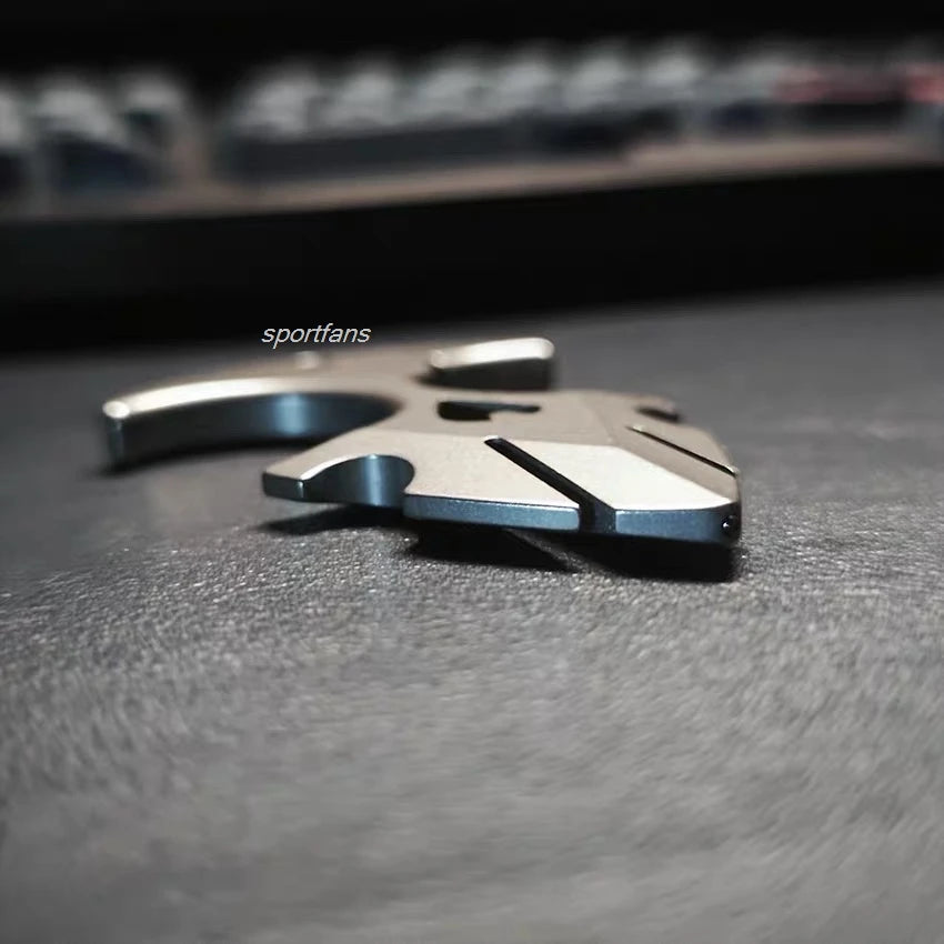 TC4 Titanium Multi Purpose Tool Outdoor Multifuction Keychain Necklace pendant Anti-personal  EDC tools for Camping Hiking