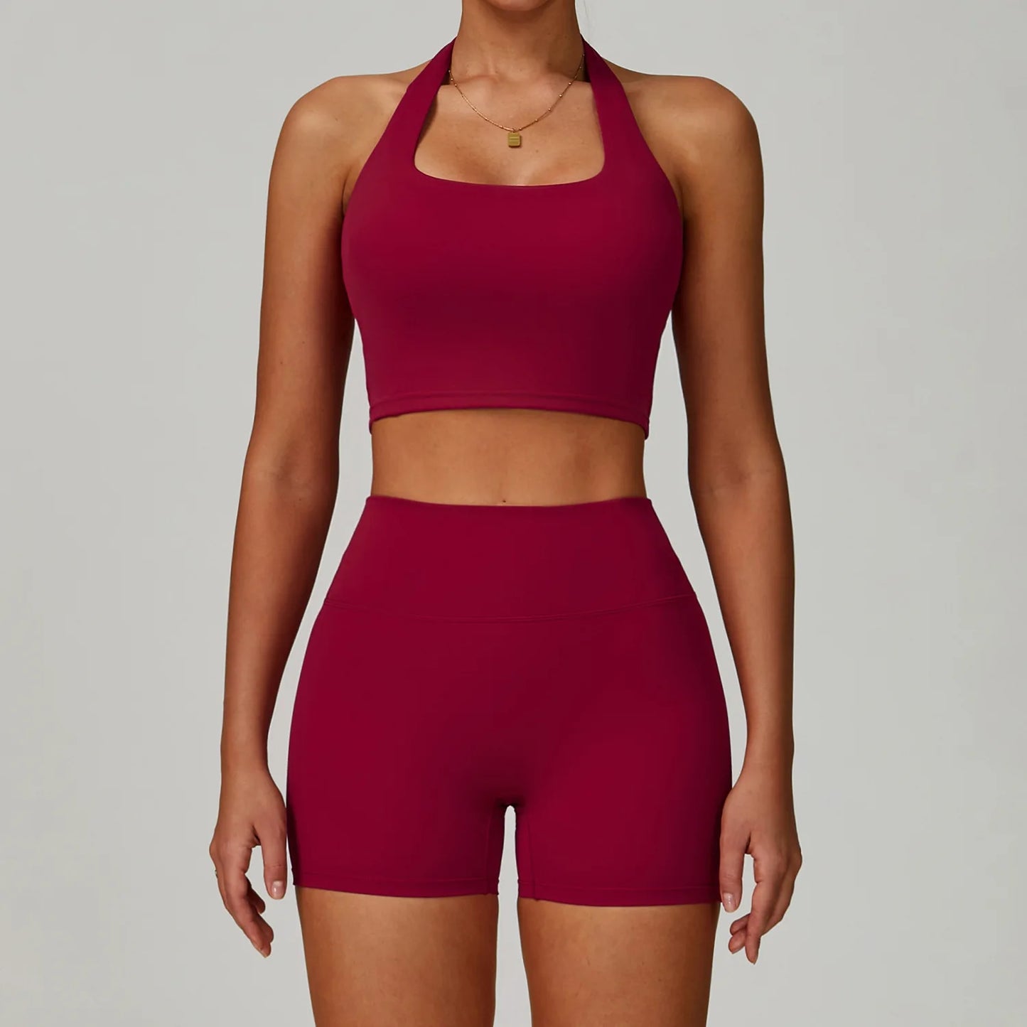 2 PCS Sportswear Women Yoga Set Gym Clothes Athletic Wear Yoga Suits Fitness Set Tracksuits Sports Bra Long Sleeve Gym Leggings