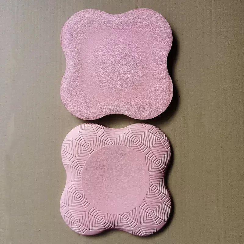 2pc Pilates Knee Pad Wrist Hand Protective Pad Non-slip Yoga Mat Solid Color Soft TPE Foam Flat Support Pad
