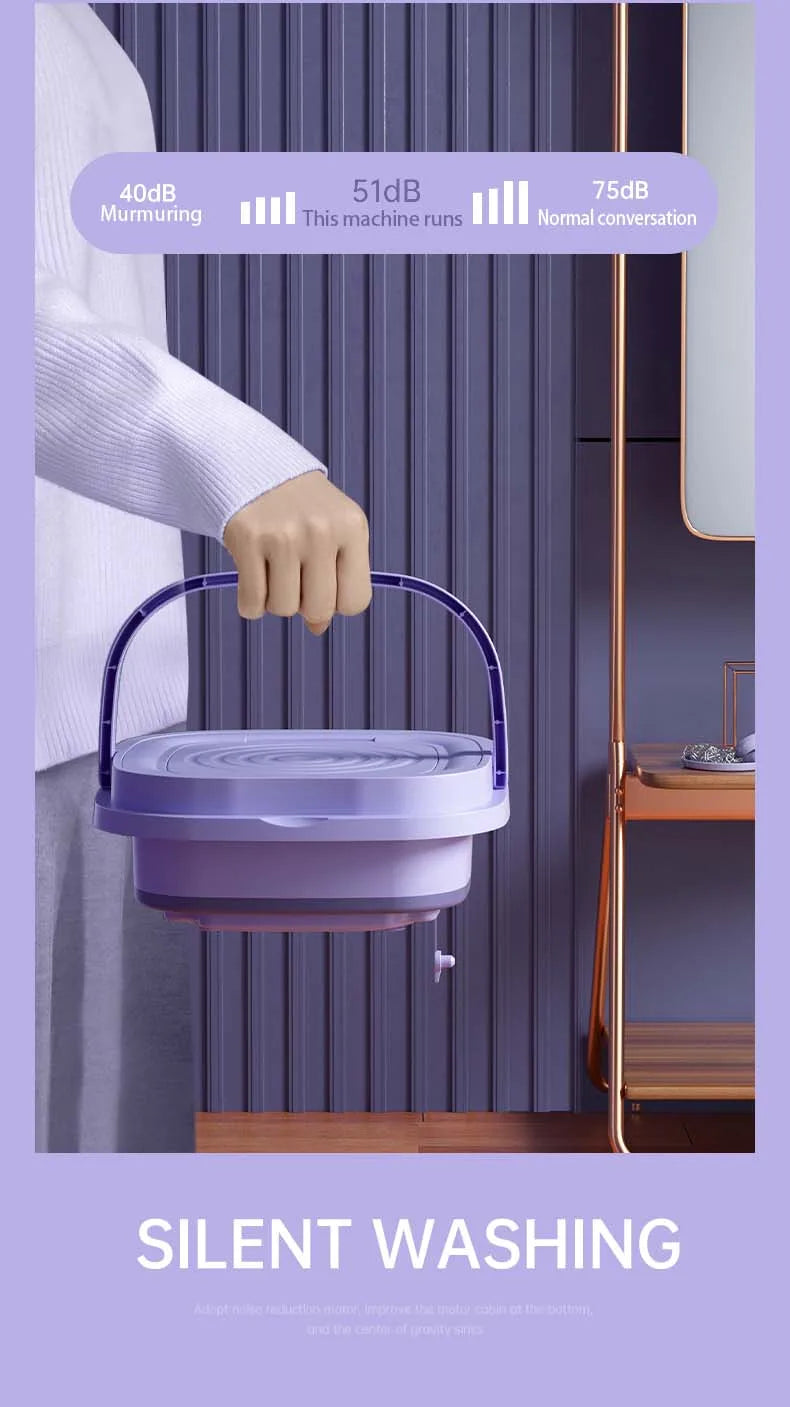 8L Portable Washing Machine Socks Underwear Panties Retractable Home Foldable Mini Washing Machine 3 Models With Spinning Dry